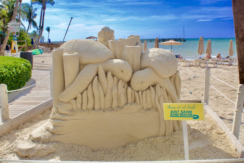 Sand sculpture casa marina key west