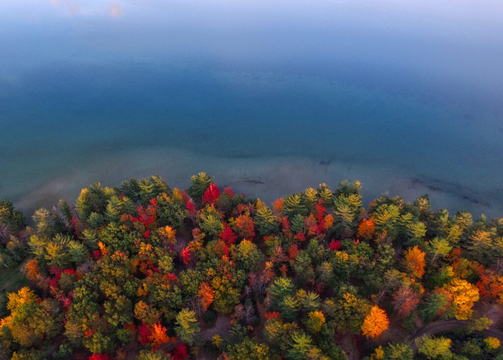 best places to see fall colors Michigan