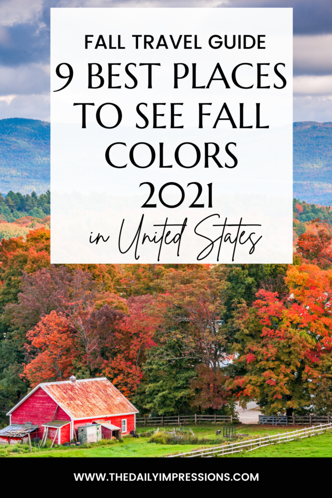 best places to see fall colors in the use 2021