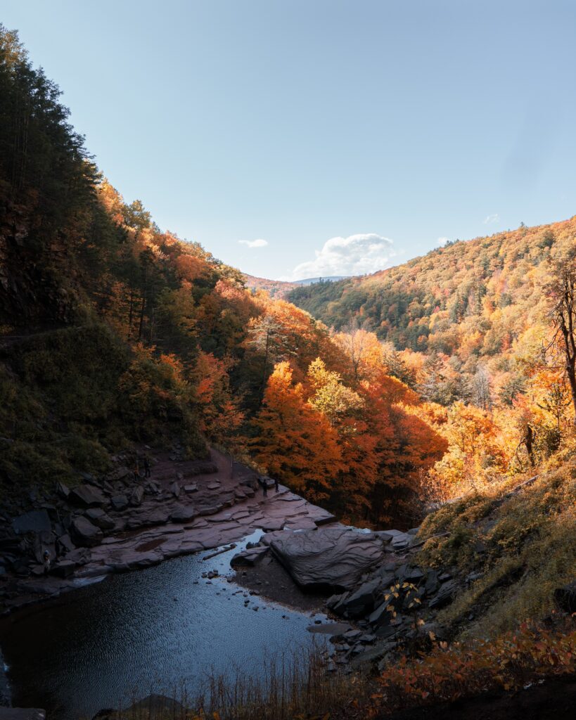 best places to see fall colors New York 
